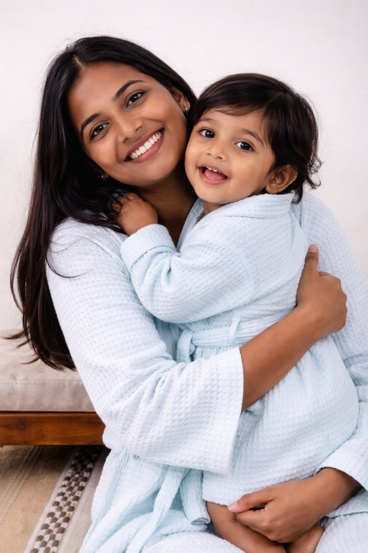 Bamboo Waffle Kids Bathrobe