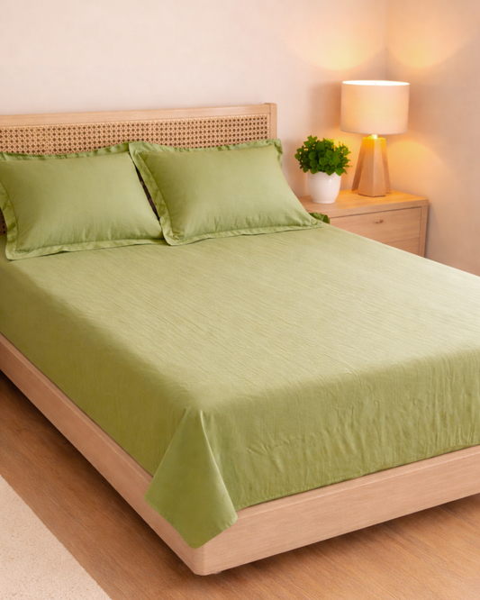 Muslin Bedding | Olive green