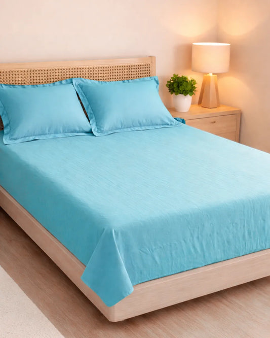 Muslin Bedding | Blue