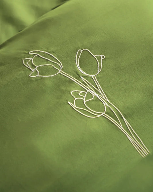 1000 TC COTTON SATEEN Ruffled Bedsheet set