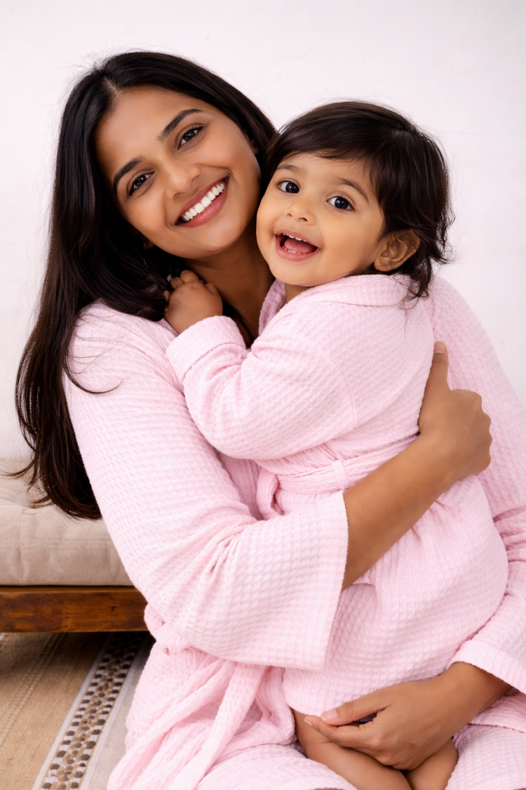 Bamboo Waffle Kids Bathrobe