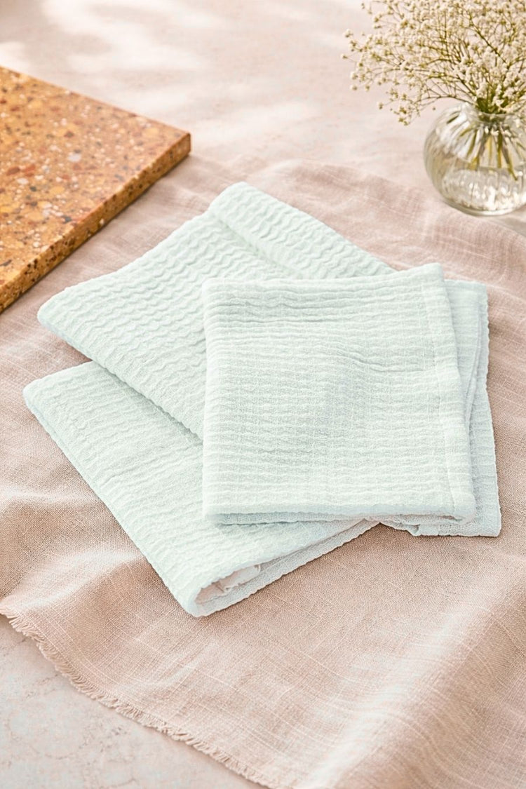 Bamboo Waffle Face Towels(set of 4)