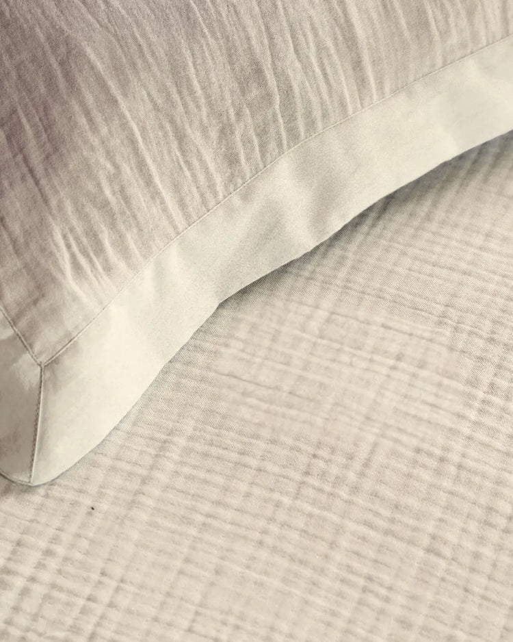 Muslin Bedding | Aqua green