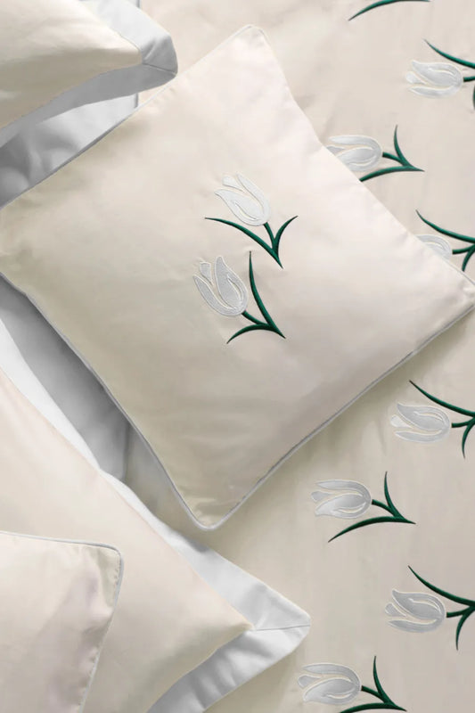 Cotton Sateen  Embroidery Cushion cover