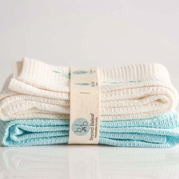 Cotton Waffle Hand Towel Set of 2