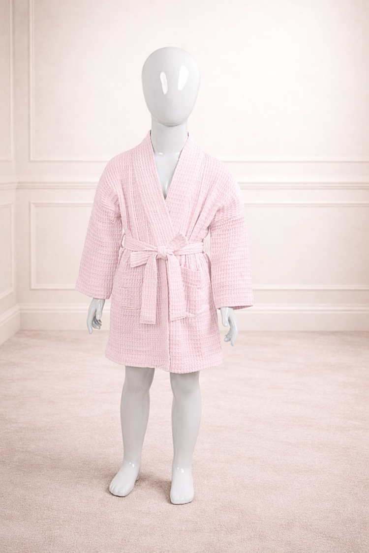 Bamboo Waffle Kids Bathrobe