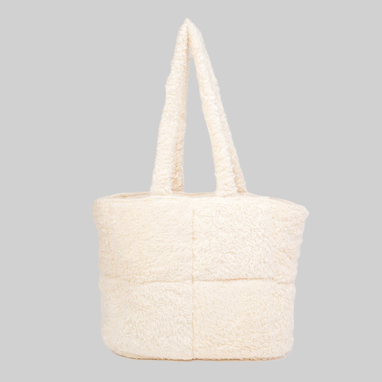 Teddy Beige Tote Bag