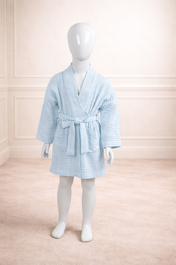 Bamboo Waffle Kids Bathrobe