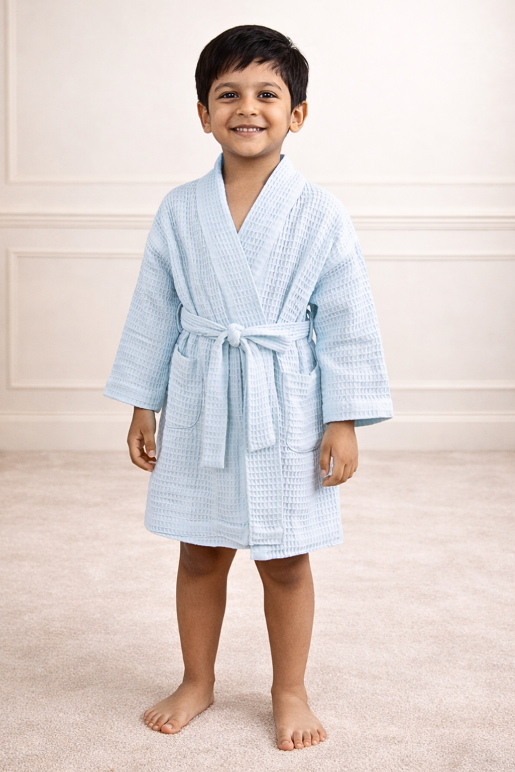 Bamboo Waffle Kids Bathrobe