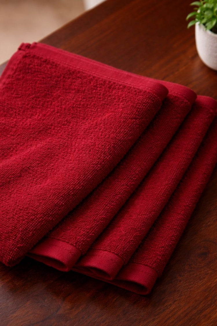 Bamboo Terry Face Towels (Set of 4)