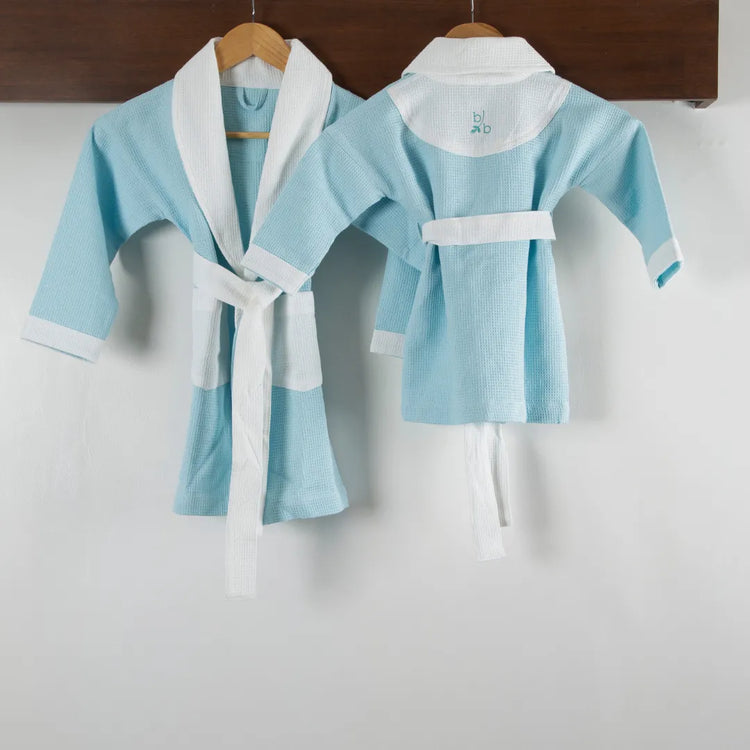 cotton micro waffle bathrobe